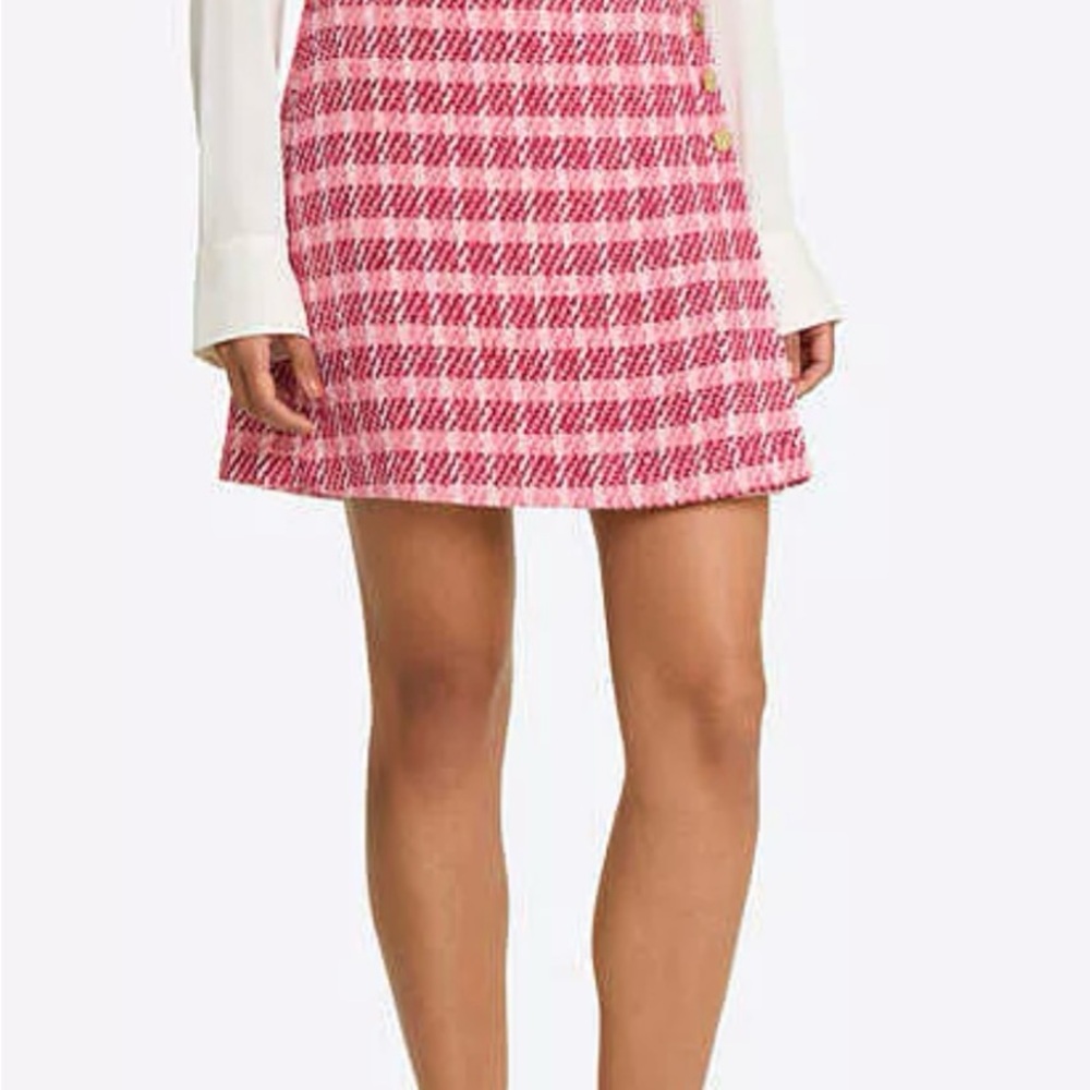 Draper James Red Plaid Mini Skirt